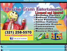 Tablet Screenshot of cheerioograms.com